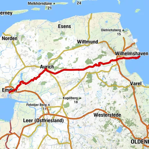 Ems-Jade-Kanal Radweg