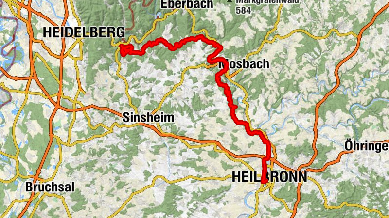 Naturparke-Gravel-Crossing Tag 2 - Von Neckargemünd nach Heilbronn