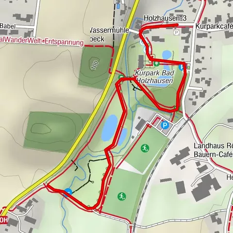 Spazierweg Kurpark Bad Holzhausen