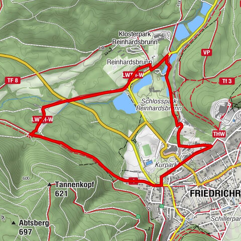 Rundwanderweg - Marienglashöhle - Friedrichroda - Thüringer Wald