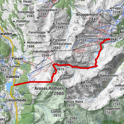 Arosa-Schwellisee-Älplisee-Parpaner Rothorn