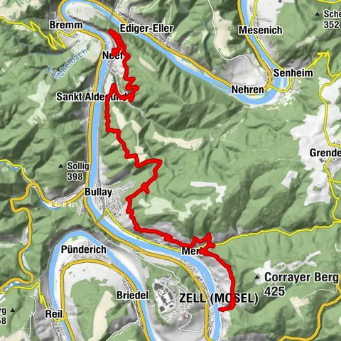 Moselsteig stage 15: Zell (Mosel) – Neef