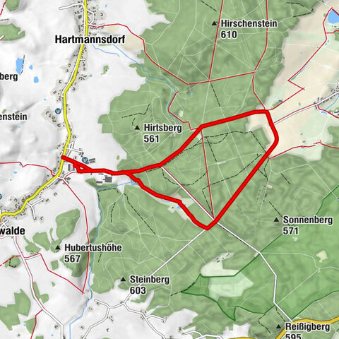 Legendary Jahnsgrün - Oberhartmannsdorf circular hiking trail