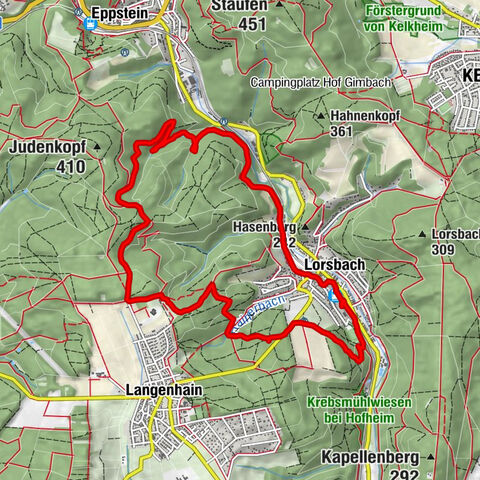 Lorsbach, Winterlaufstrecke