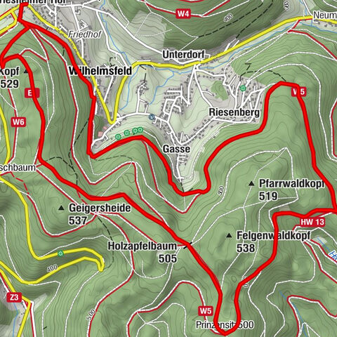 Wilhelmsfeld: hike through the Kameralwald