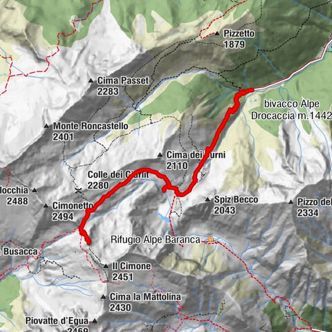 Alpe Piè di Baranca - Colle d'Egua