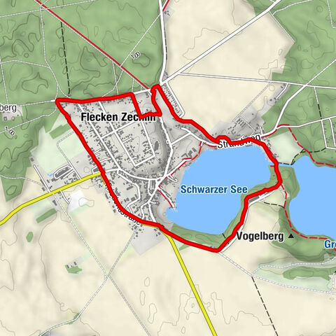 Rund um den Schwarzen See in Flecken Zechlin