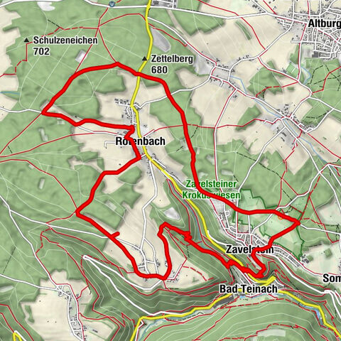 AugenBlick route Bad Teinach-Zavelstein Zettelberg