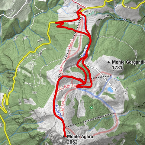 Monte Amaro Schigebiet