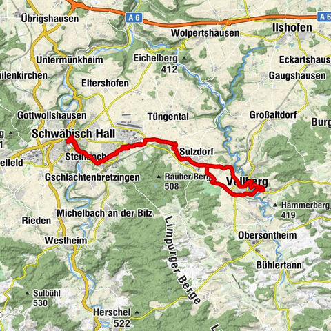 Von Vellberg nach Schwäb. Hall