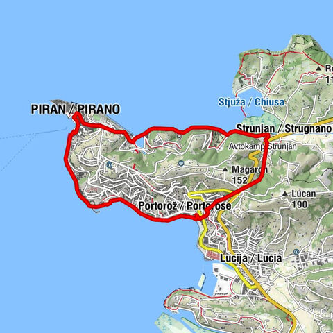 Piran-Strunjan-Portorož-Piran