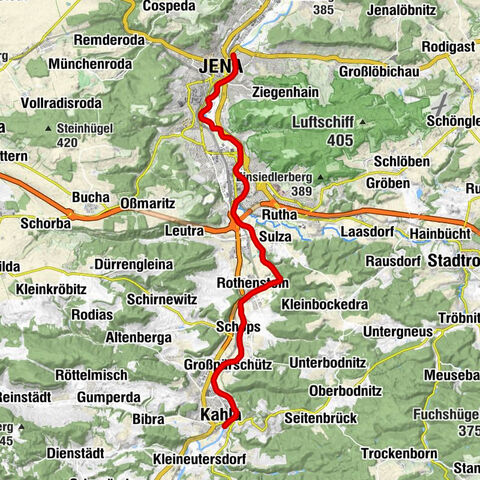 Saale - water hiking from Kahla to Jena Gries - stage 8