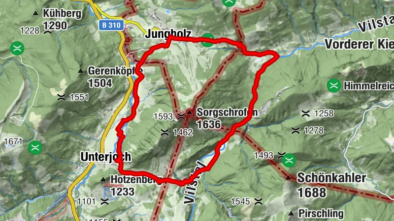 Around the Sorgschrofen