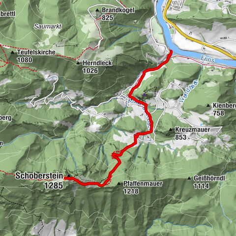 Schoberstein (from Trattenbach train station)